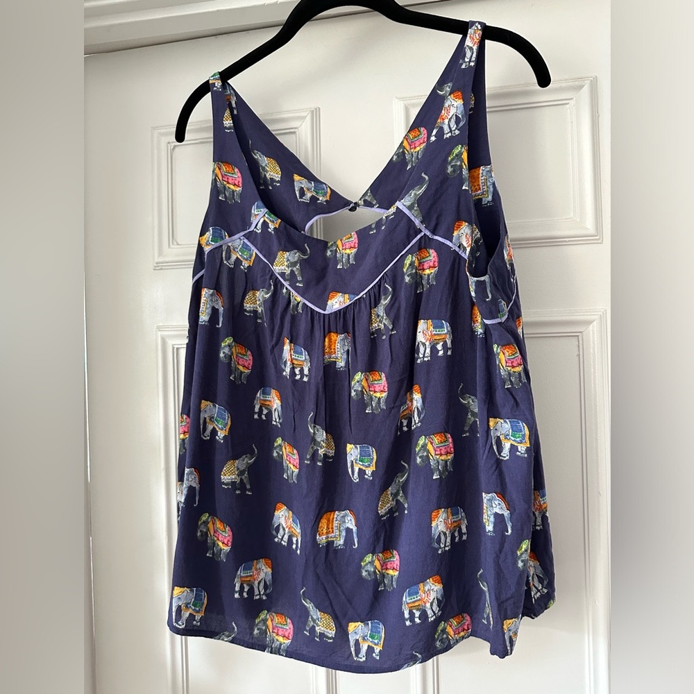 Anthropologie Maeve Elephant Tank Top